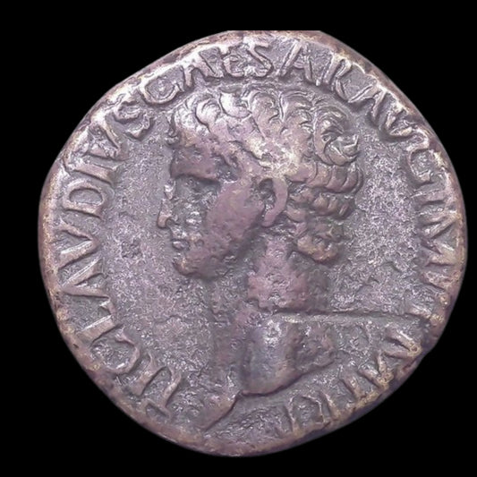 Ancient Roman Bronze Coin of Emperor Claudius I (Early Roman Empire) - Kinzer Coins