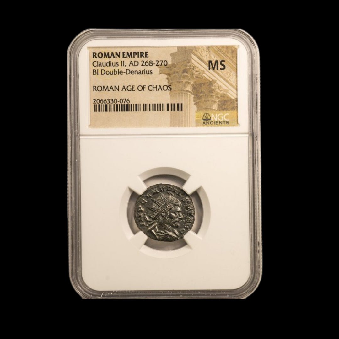 Ancient Roman Bronze Coin of Emperor Claudius II Gothicus (Defeated the Goths) - Kinzer Coins