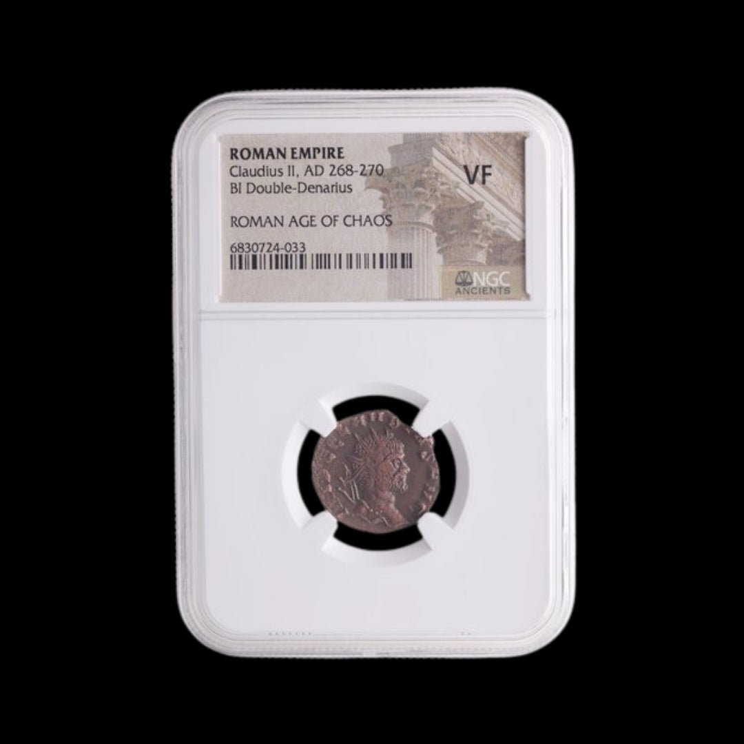 Ancient Roman Bronze Coin of Emperor Claudius II Gothicus (Defeated the Goths) - Kinzer Coins