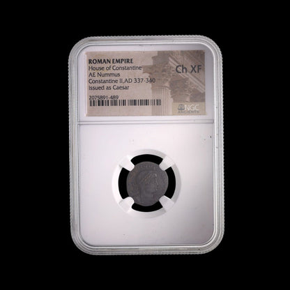 Ancient Roman Bronze Coin of Emperor Constantine II (c. AD 330, Son of Constantine the Great) - Kinzer Coins