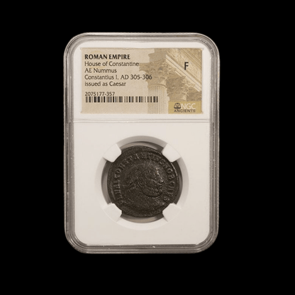 Ancient Roman Bronze Coin of Emperor Constantius I Chlorus (Father of Constantine the Great, c. AD 300) - Kinzer Coins