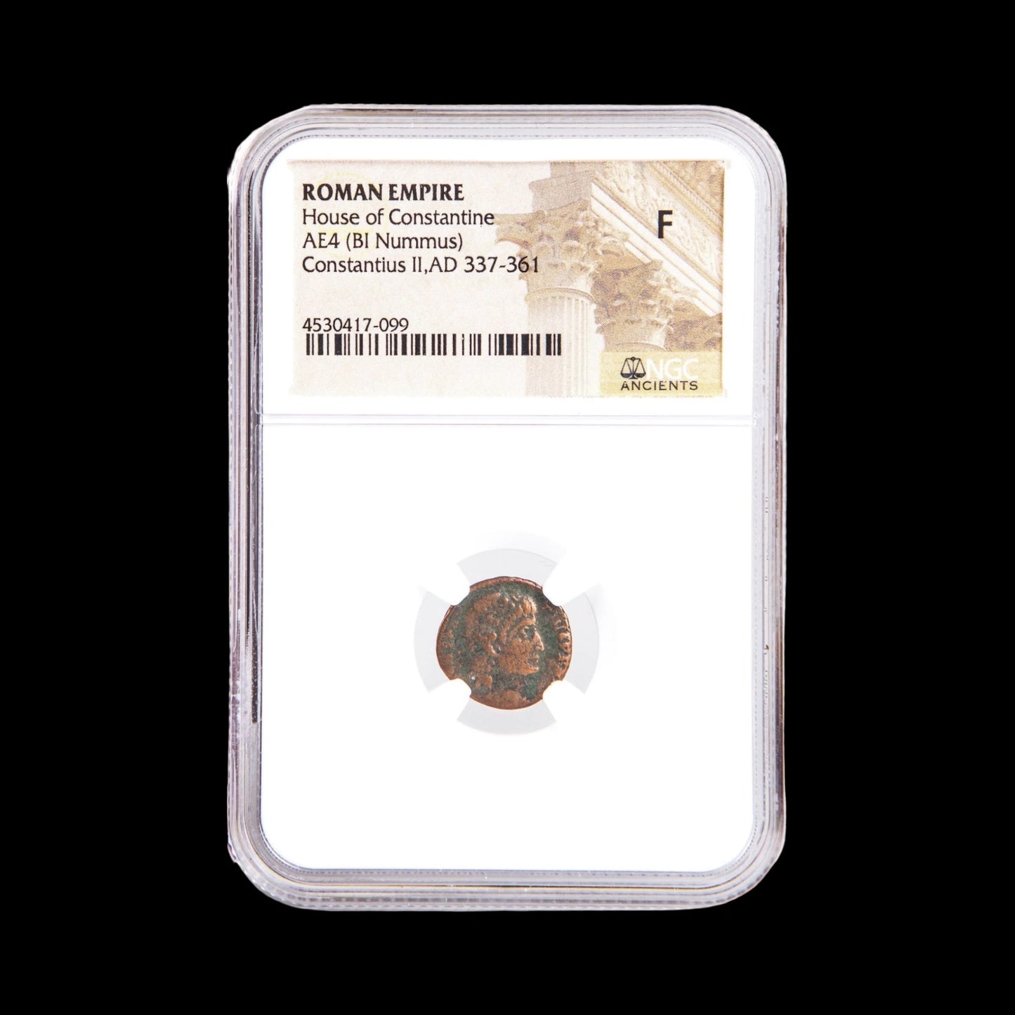 Ancient Roman Bronze Coin of Emperor Constantius II (c. AD 340, Son of Constantine the Great) - Kinzer Coins