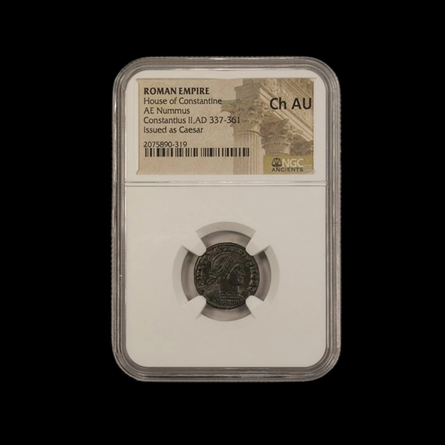 Ancient Roman Bronze Coin of Emperor Constantius II (c. AD 340, Son of Constantine the Great) - Kinzer Coins