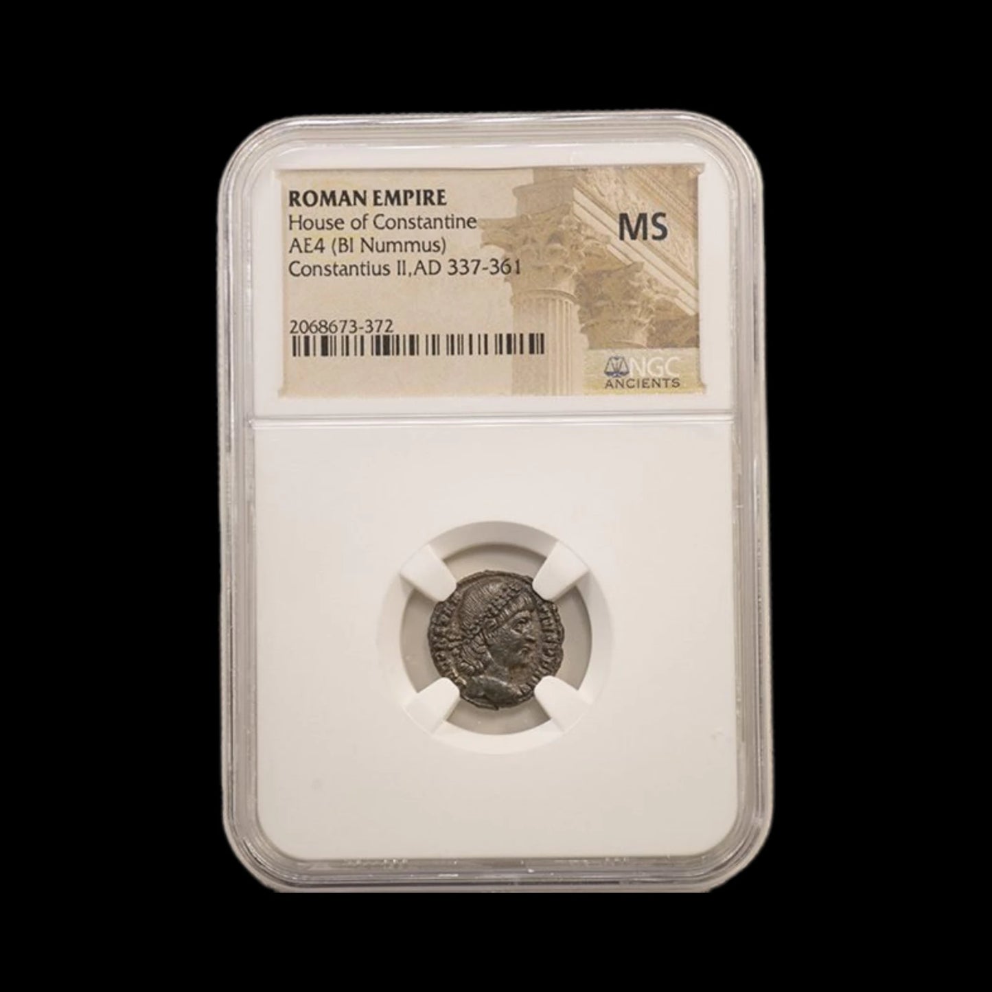 Ancient Roman Bronze Coin of Emperor Constantius II (c. AD 340, Son of Constantine the Great) - Kinzer Coins