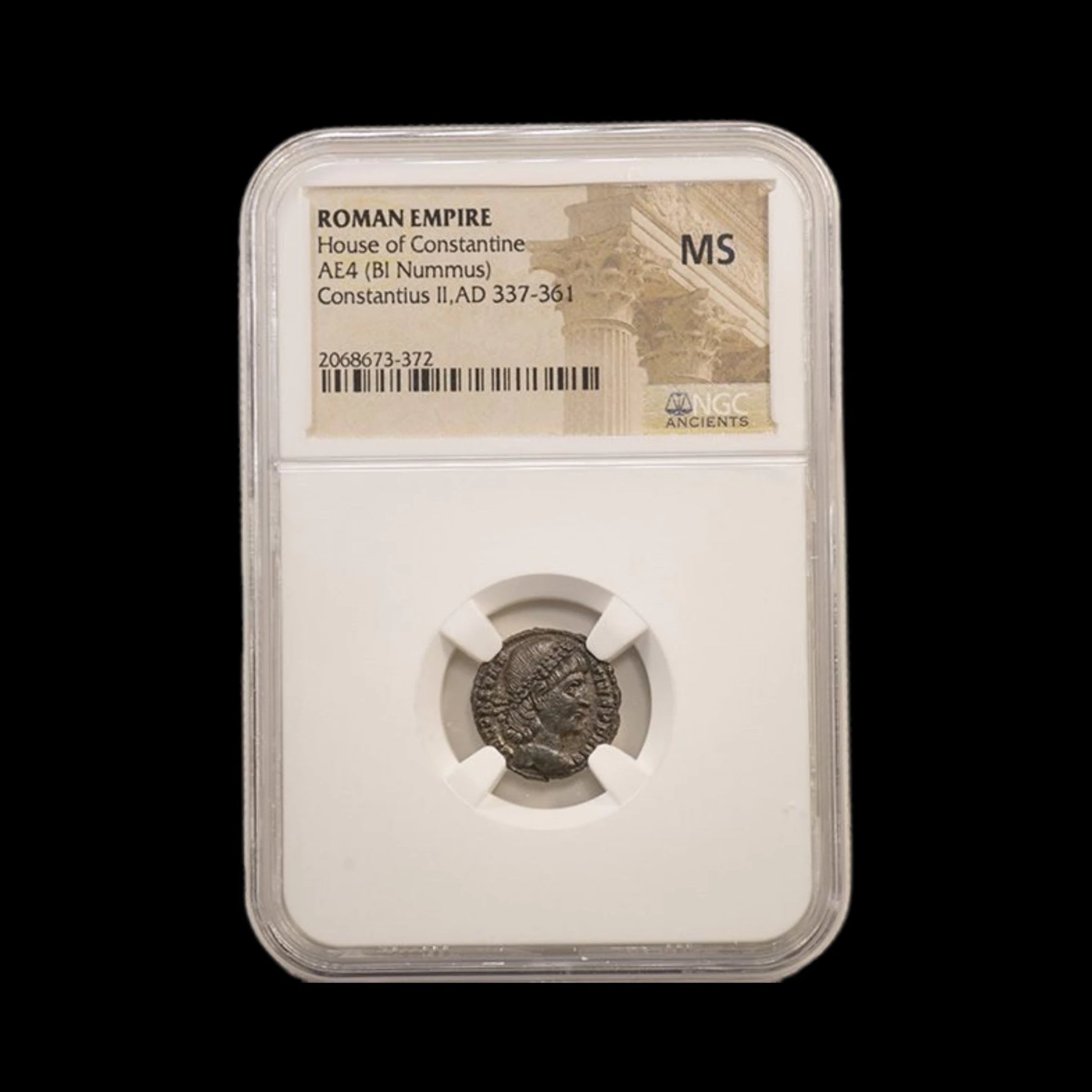 Ancient Roman Bronze Coin of Emperor Constantius II (c. AD 340, Son of Constantine the Great) - Kinzer Coins