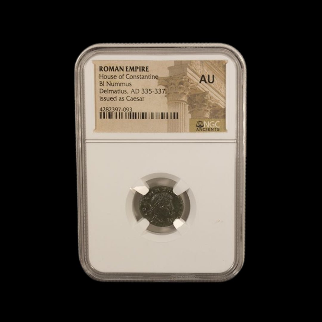 Ancient Roman Bronze Coin of Emperor Delmatius (Nephew of Constantine the Great) - Kinzer Coins