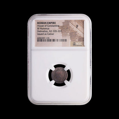 Ancient Roman Bronze Coin of Emperor Delmatius (Nephew of Constantine the Great) - Kinzer Coins