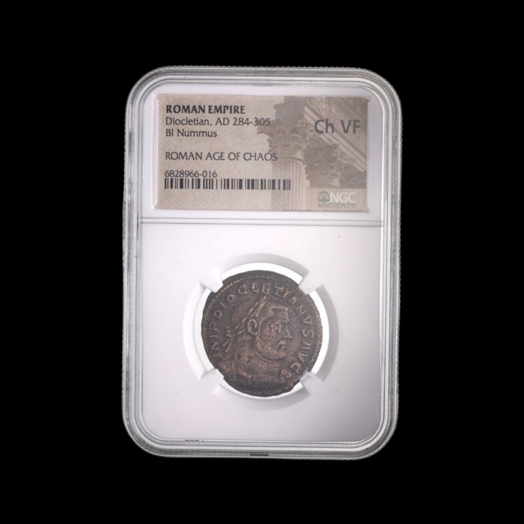 Ancient Roman Bronze Coin of Emperor Diocletian (Founder of the Tetrarchy) - Kinzer Coins