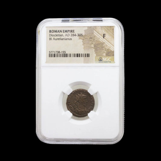 Ancient Roman Bronze Coin of Emperor Diocletian (Reformer of the Roman Empire) - Kinzer Coins