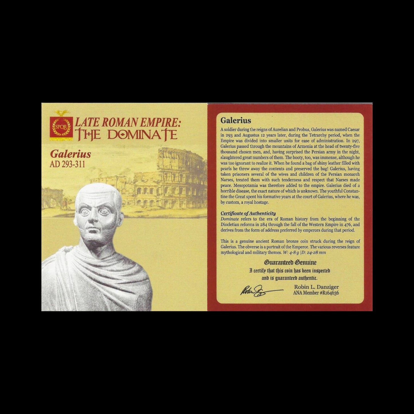 Ancient Roman Bronze Coin of Emperor Galerius (Tetrarch and Co - Ruler of the Roman Empire) - Kinzer Coins