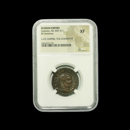 Ancient Roman Bronze Coin of Emperor Galerius (Tetrarch and Co - Ruler of the Roman Empire) - Kinzer Coins