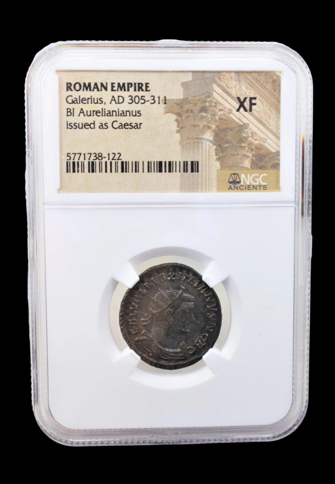 Ancient Roman Bronze Coin of Emperor Galerius (Tetrarch and Co - Ruler of the Roman Empire) - Kinzer Coins