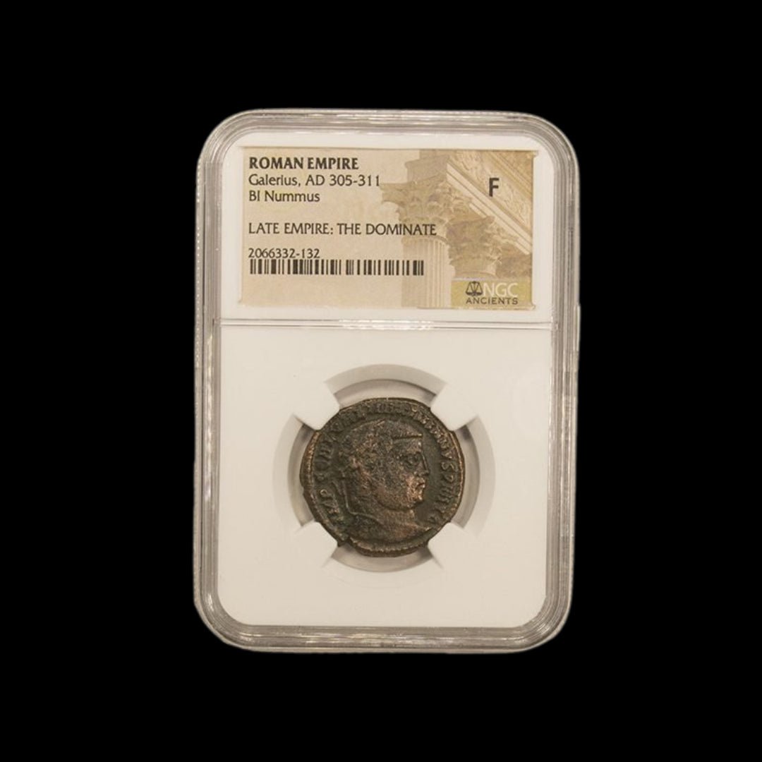 Ancient Roman Bronze Coin of Emperor Galerius (Tetrarch and Co - Ruler of the Roman Empire) - Kinzer Coins