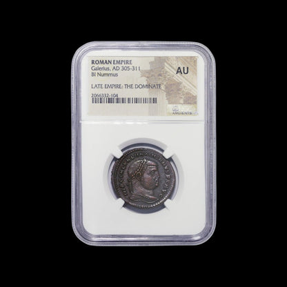Ancient Roman Bronze Coin of Emperor Galerius (Tetrarch and Co - Ruler of the Roman Empire) - Kinzer Coins