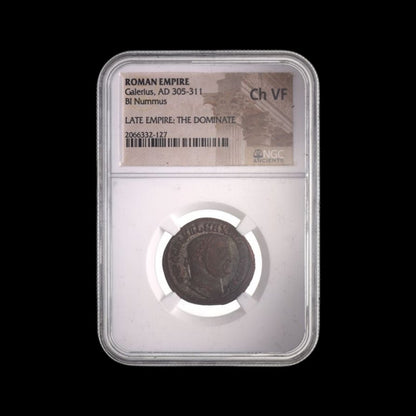 Ancient Roman Bronze Coin of Emperor Galerius (Tetrarch and Co - Ruler of the Roman Empire) - Kinzer Coins