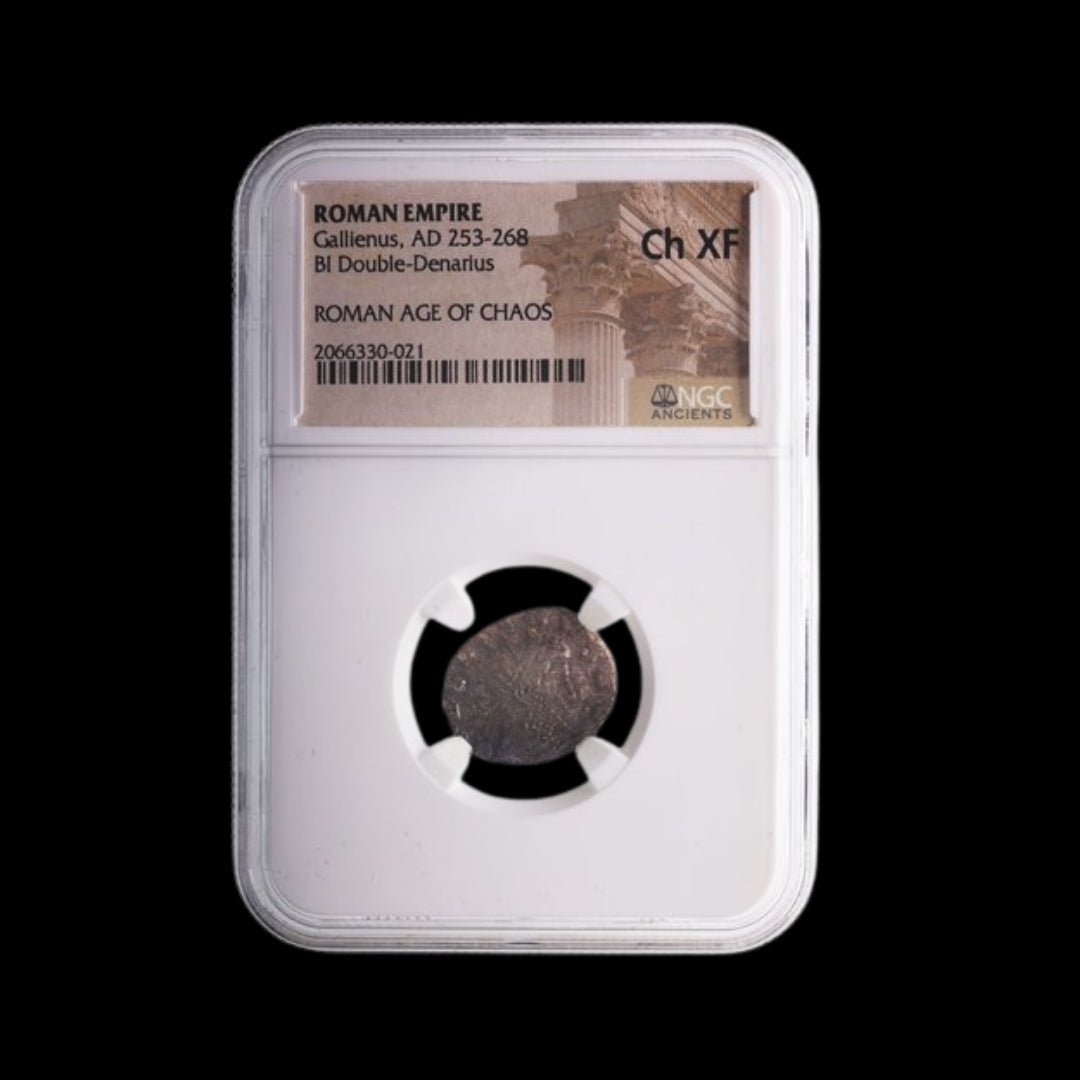 Ancient Roman Bronze Coin of Emperor Gallienus (Ruler During Rome’s Crisis Years) - Kinzer Coins