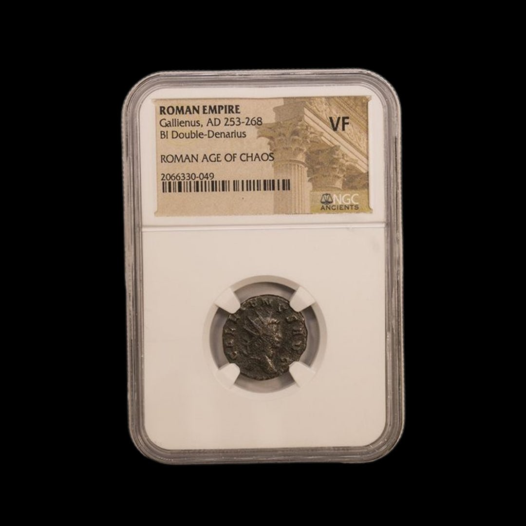 Ancient Roman Bronze Coin of Emperor Gallienus (Ruler During Rome’s Crisis Years) - Kinzer Coins