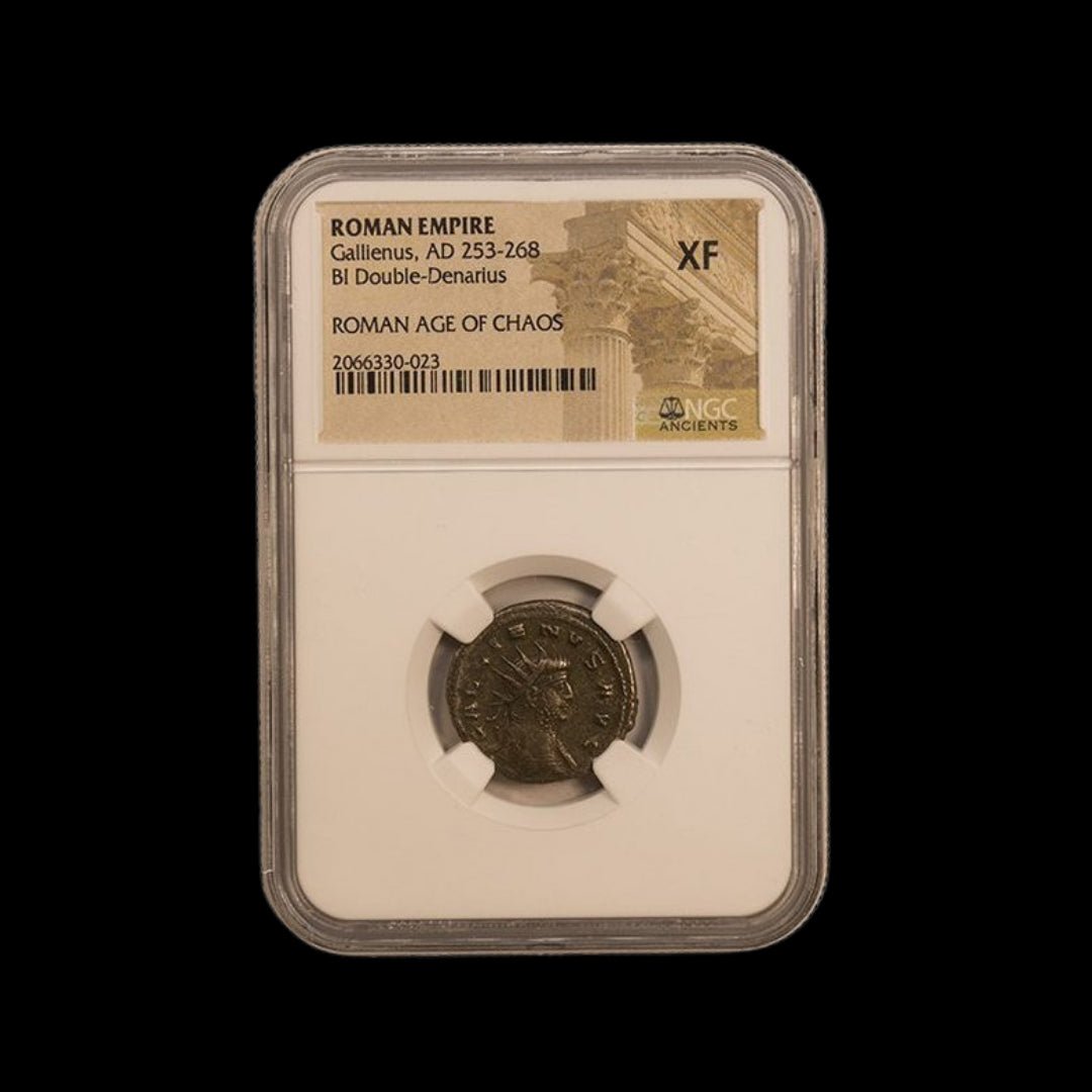 Ancient Roman Bronze Coin of Emperor Gallienus (Ruler During Rome’s Crisis Years) - Kinzer Coins