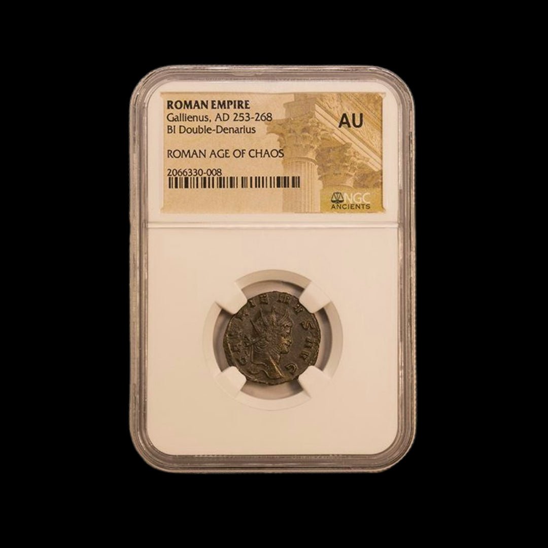 Ancient Roman Bronze Coin of Emperor Gallienus (Ruler During Rome’s Crisis Years) - Kinzer Coins