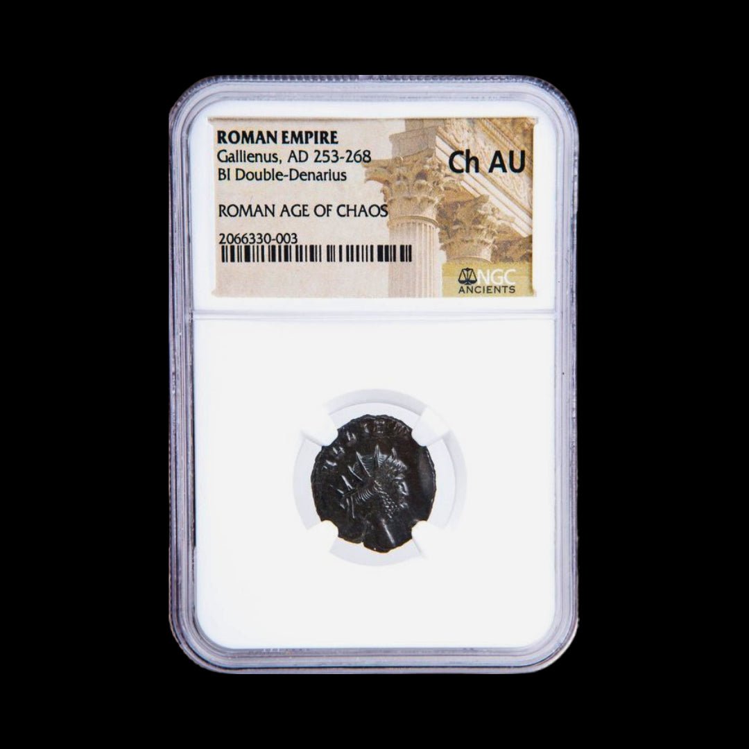 Ancient Roman Bronze Coin of Emperor Gallienus (Ruler During Rome’s Crisis Years) - Kinzer Coins