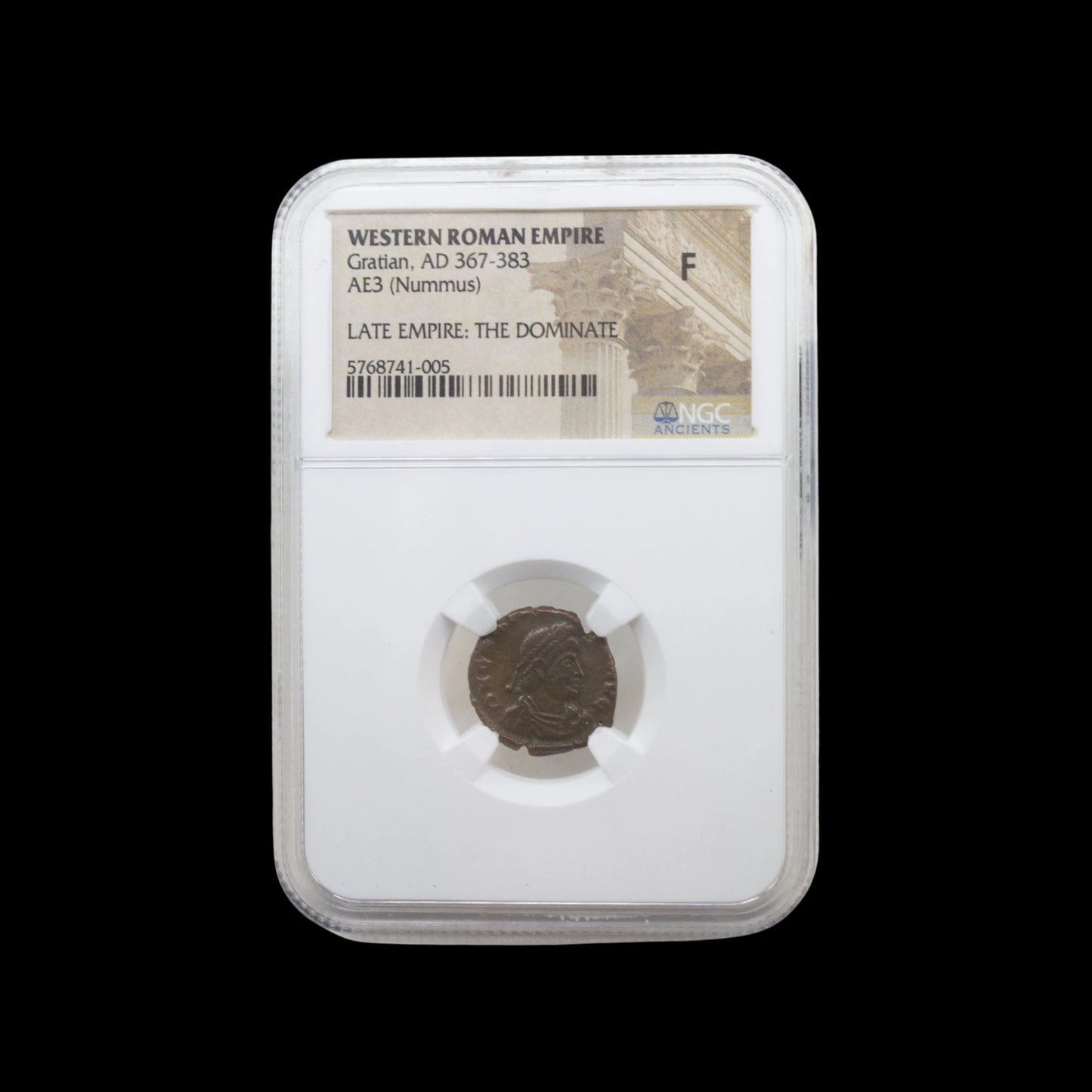 Ancient Roman Bronze Coin of Emperor Gratian (Ruler During Rome’s Christian Era) - Kinzer Coins