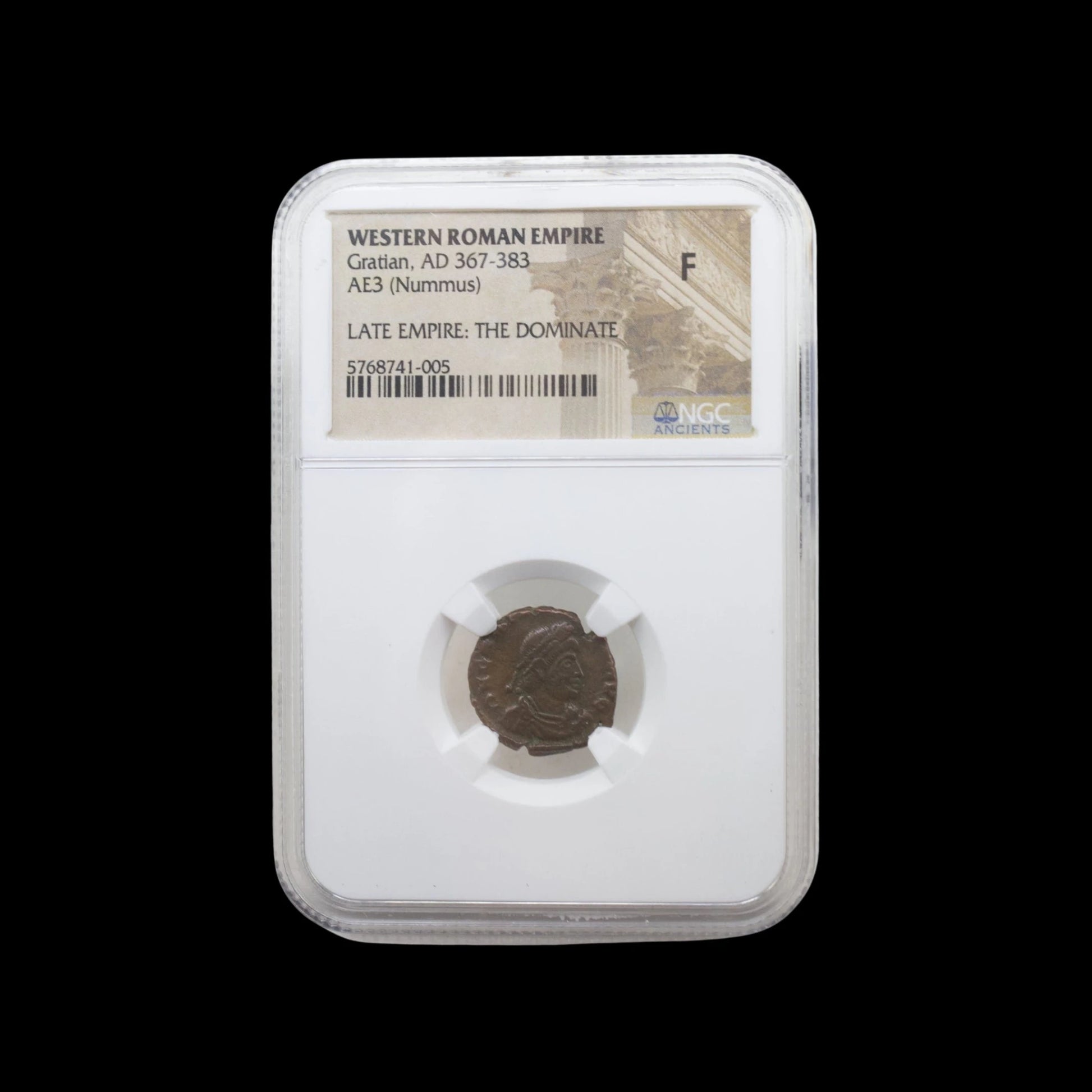 Ancient Roman Bronze Coin of Emperor Gratian (Ruler During Rome’s Christian Era) - Kinzer Coins