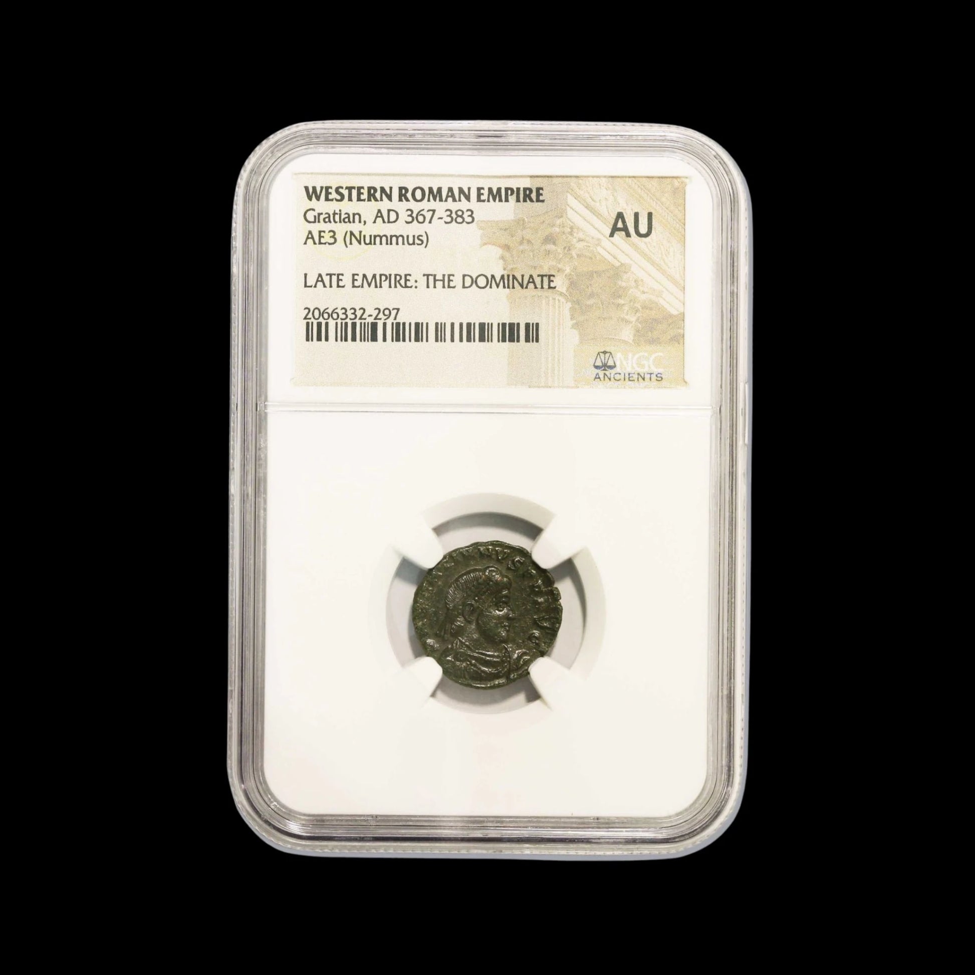 Ancient Roman Bronze Coin of Emperor Gratian (Ruler During Rome’s Christian Era) - Kinzer Coins