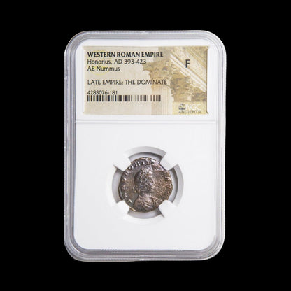 Ancient Roman Bronze Coin of Emperor Honorius (Ruler During Rome’s Final Centuries) - Kinzer Coins