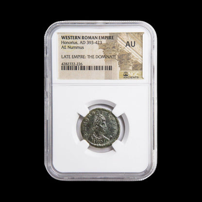Ancient Roman Bronze Coin of Emperor Honorius (Ruler During Rome’s Final Centuries) - Kinzer Coins