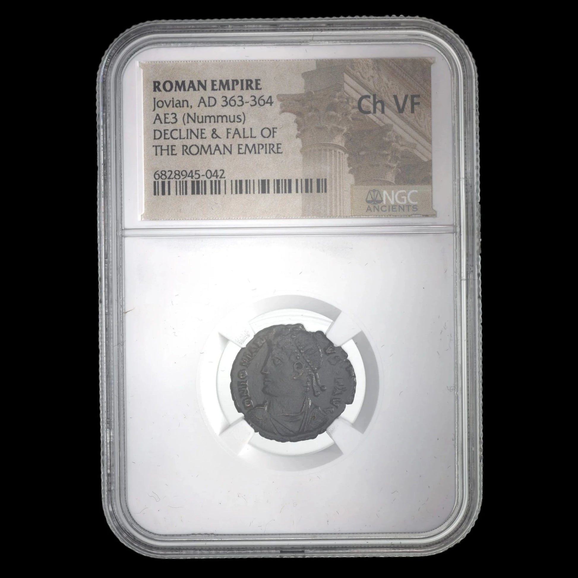 Ancient Roman Bronze Coin of Emperor Jovian (Restorer of Christianity After Julian) - Kinzer Coins