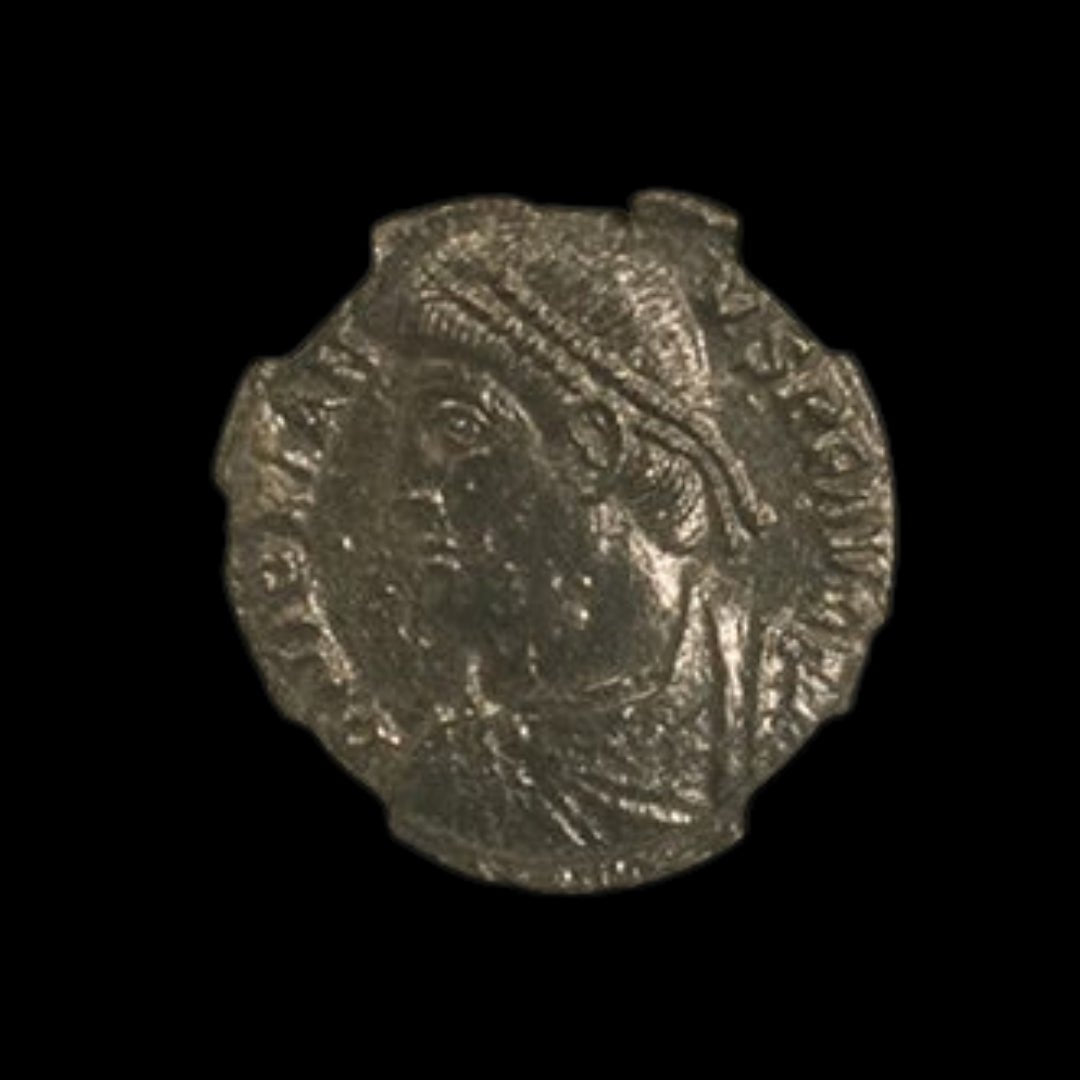 Ancient Roman Bronze Coin of Emperor Jovian (Restorer of Christianity After Julian) - Kinzer Coins