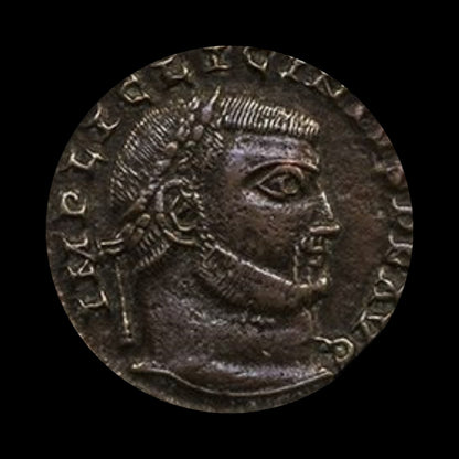 Ancient Roman Bronze Coin of Emperor Licinius I (Constantinian Era), c. AD 300s - Kinzer Coins