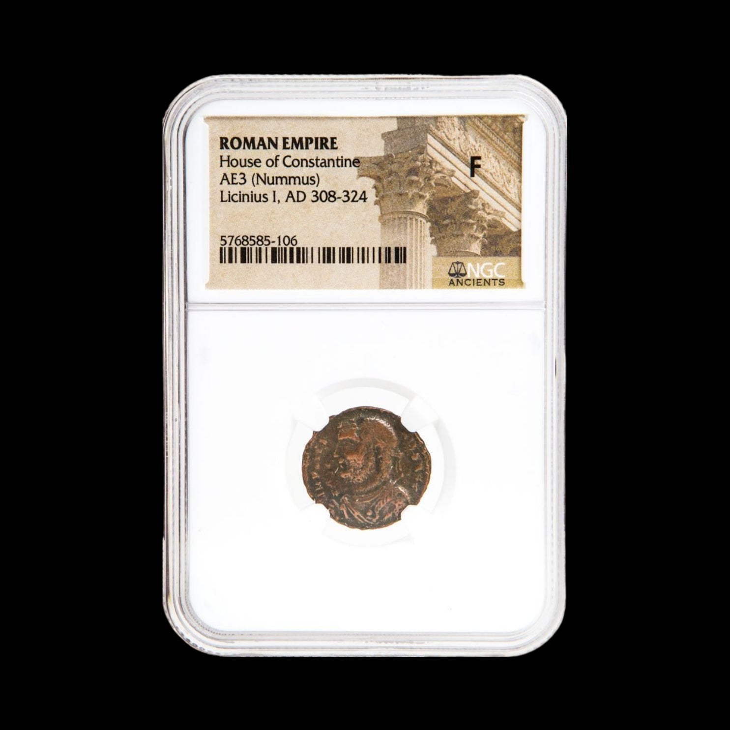 Ancient Roman Bronze Coin of Emperor Licinius I (Constantinian Era), c. AD 300s - Kinzer Coins