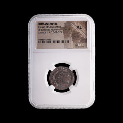 Ancient Roman Bronze Coin of Emperor Licinius I (Constantinian Era), c. AD 300s - Kinzer Coins