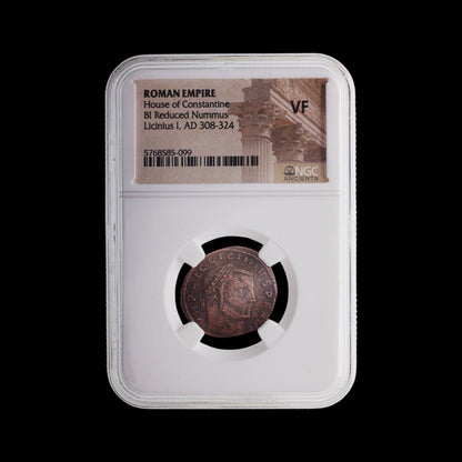 Ancient Roman Bronze Coin of Emperor Licinius I (Constantinian Era), c. AD 300s - Kinzer Coins