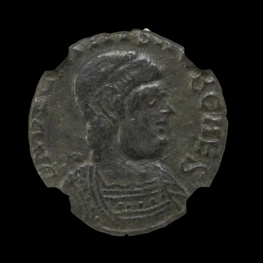 Ancient Roman Bronze Coin of Emperor Magnus Decentius (Brother of Emperor Magnentius) - Kinzer Coins