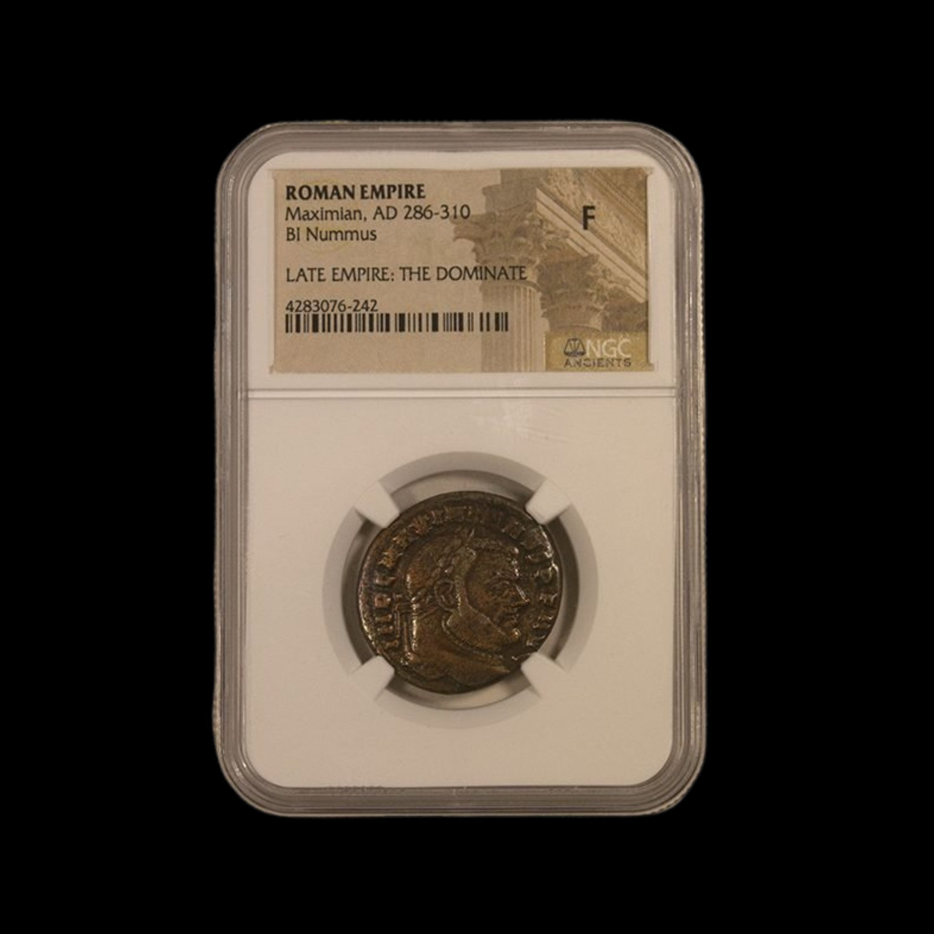 Ancient Roman Bronze Coin of Emperor Maximian (Co - Ruler with Diocletian) - Kinzer Coins