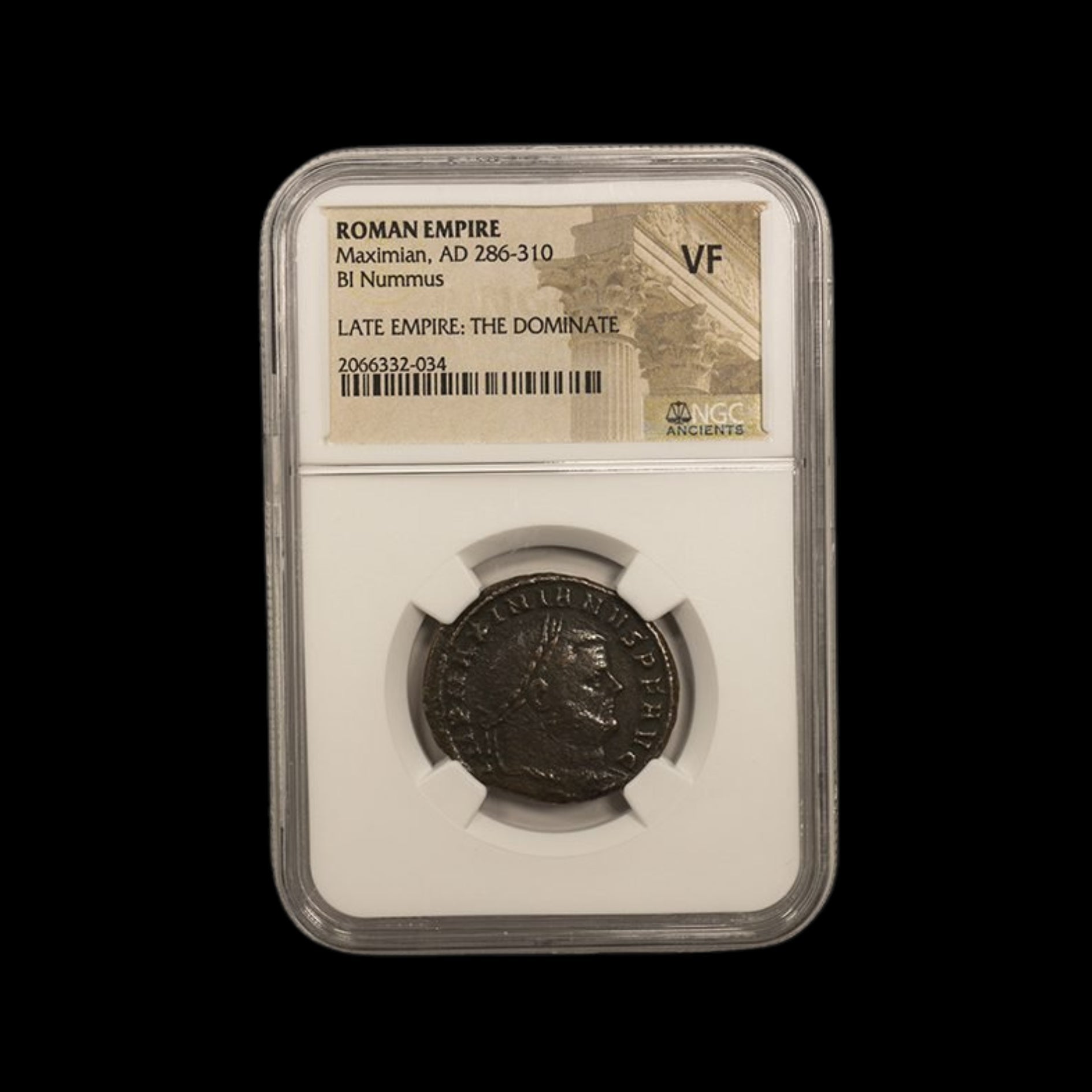 Ancient Roman Bronze Coin of Emperor Maximian (Co - Ruler with Diocletian) - Kinzer Coins