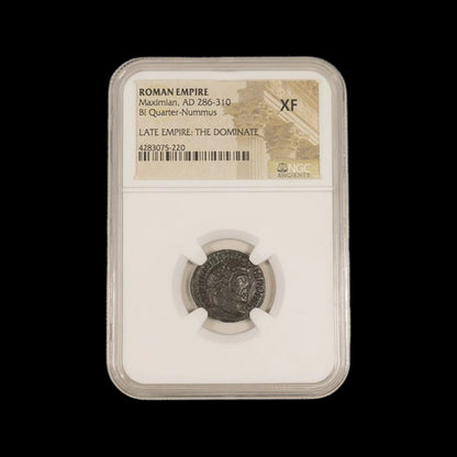 Ancient Roman Bronze Coin of Emperor Maximian (Leader of the Tetrarchy) - Kinzer Coins