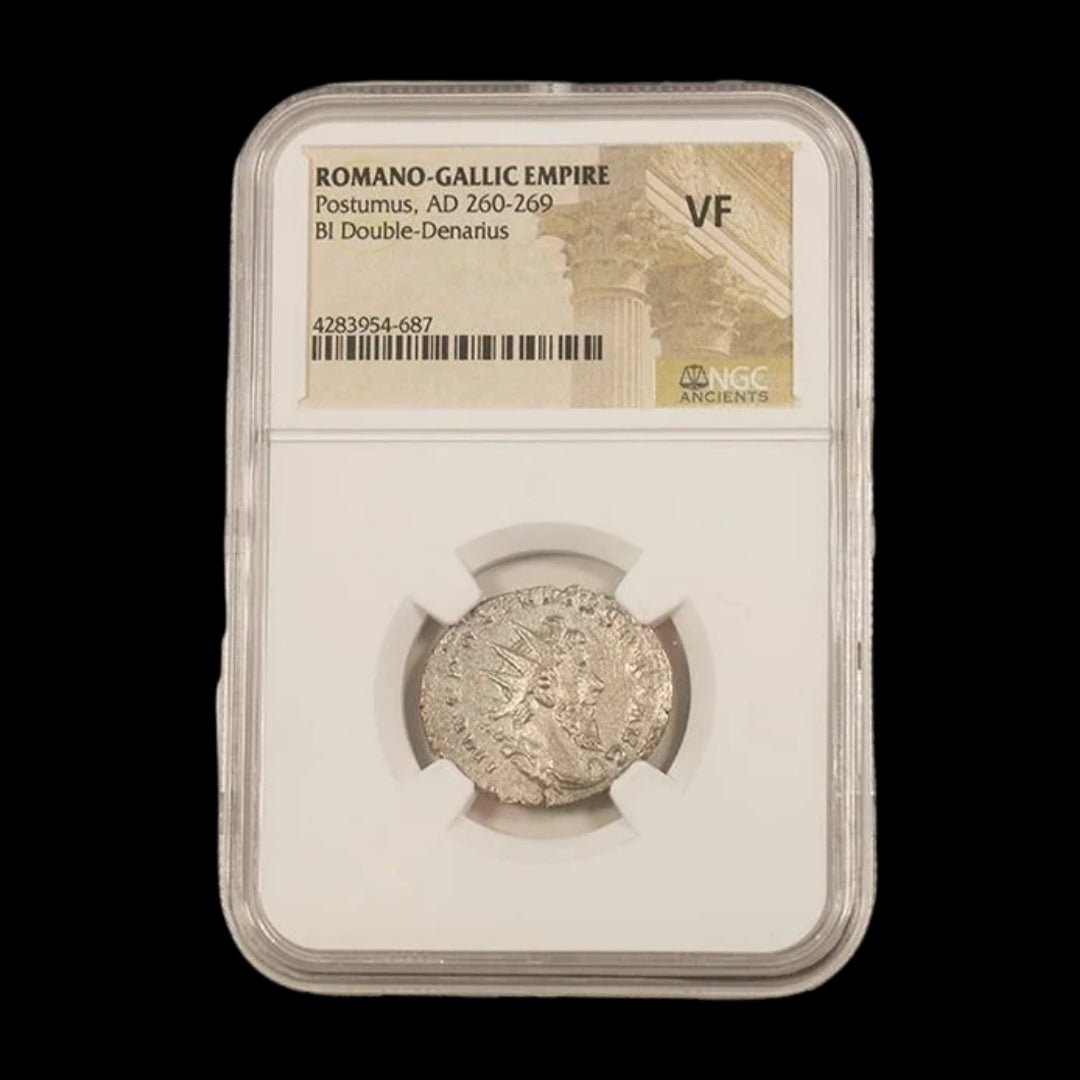 Ancient Roman Bronze Coin of Emperor Postumus (Founder of the Gallic Empire), NGC Certified - Kinzer Coins