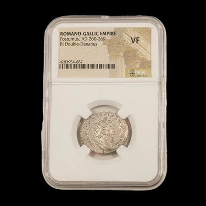 Ancient Roman Bronze Coin of Emperor Postumus (Founder of the Gallic Empire), NGC Certified - Kinzer Coins