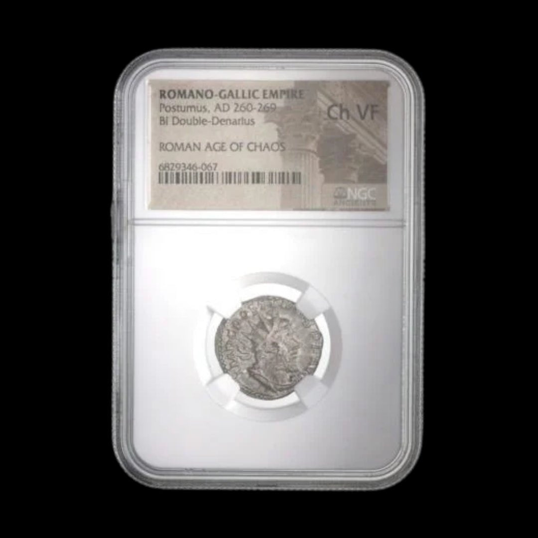 Ancient Roman Bronze Coin of Emperor Postumus (Founder of the Gallic Empire), NGC Certified - Kinzer Coins