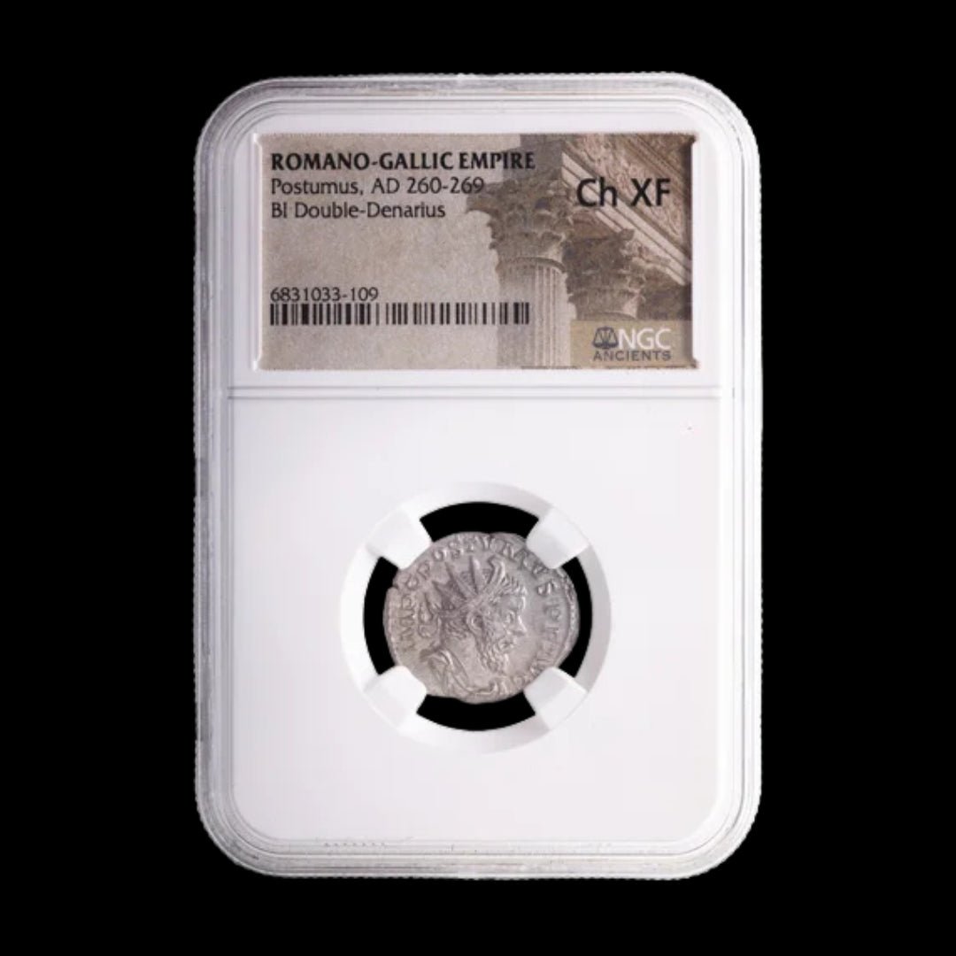 Ancient Roman Bronze Coin of Emperor Postumus (Founder of the Gallic Empire), NGC Certified - Kinzer Coins
