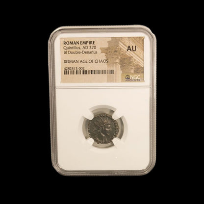Ancient Roman Bronze Coin of Emperor Quintillus (Briefly Ruled After Claudius II) - Kinzer Coins