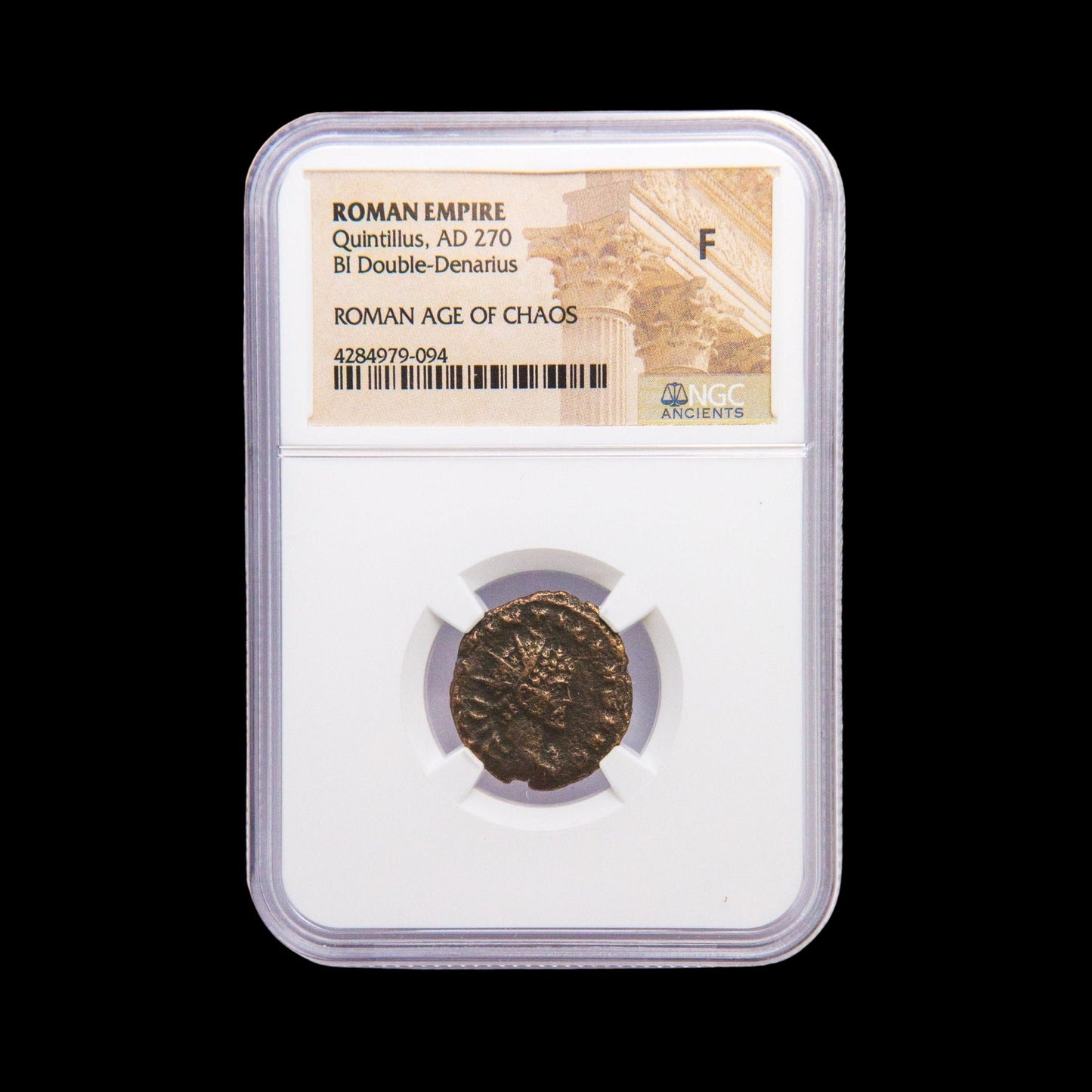 Ancient Roman Bronze Coin of Emperor Quintillus (Briefly Ruled After Claudius II) - Kinzer Coins