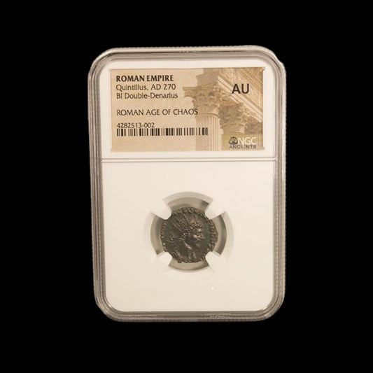Ancient Roman Bronze Coin of Emperor Quintillus (Briefly Ruled After Claudius II) - Kinzer Coins