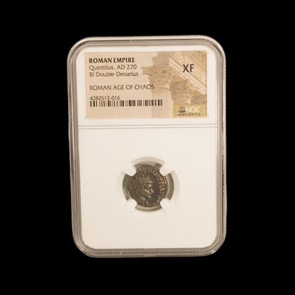 Ancient Roman Bronze Coin of Emperor Quintillus (Briefly Ruled After Claudius II) - Kinzer Coins