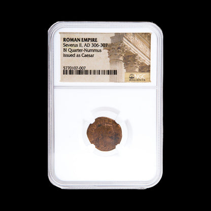 Ancient Roman Bronze Coin of Emperor Severus II (Tetrarch Under Diocletian) - Kinzer Coins