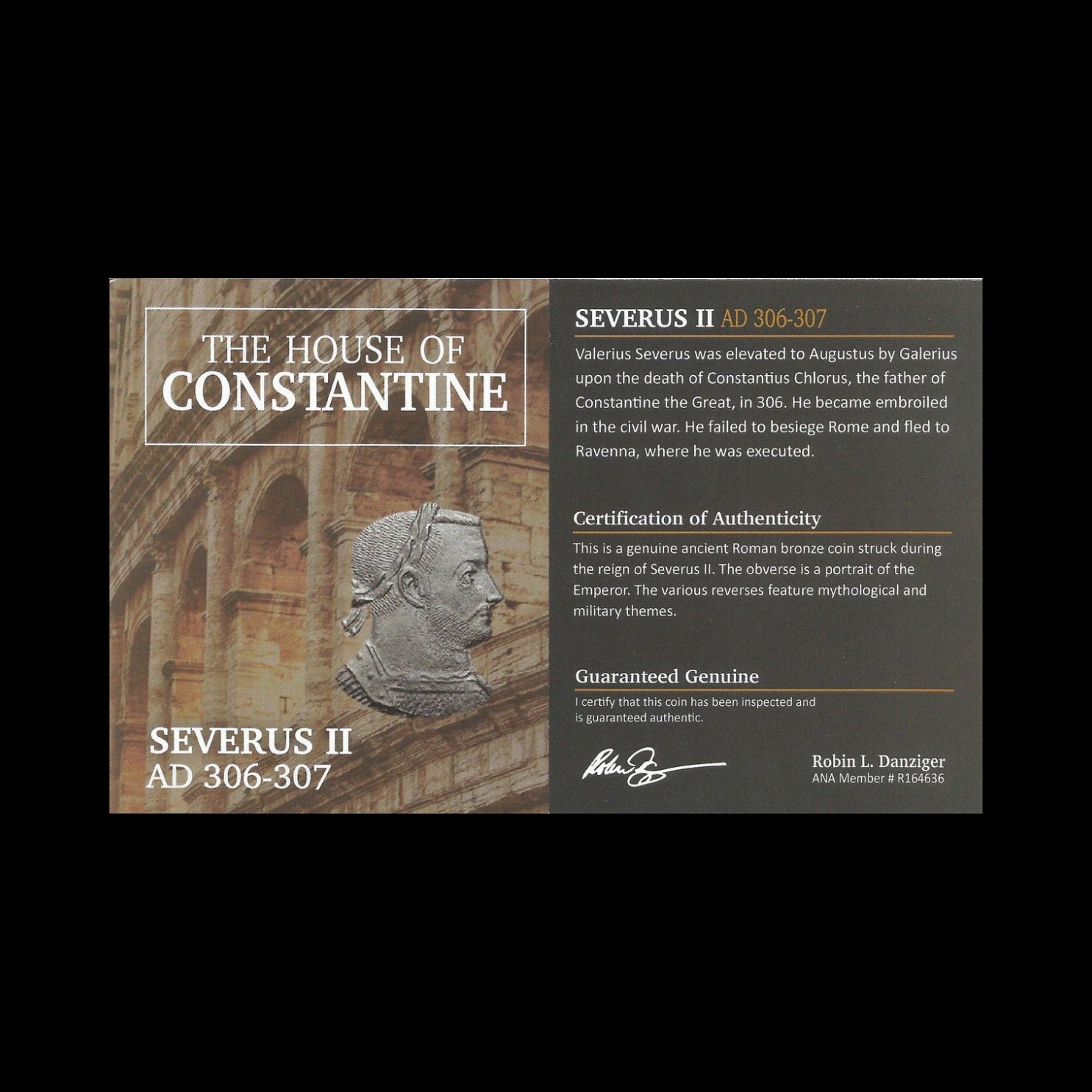 Ancient Roman Bronze Coin of Emperor Severus II (Tetrarch Under Diocletian) - Kinzer Coins