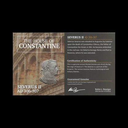 Ancient Roman Bronze Coin of Emperor Severus II (Tetrarch Under Diocletian) - Kinzer Coins